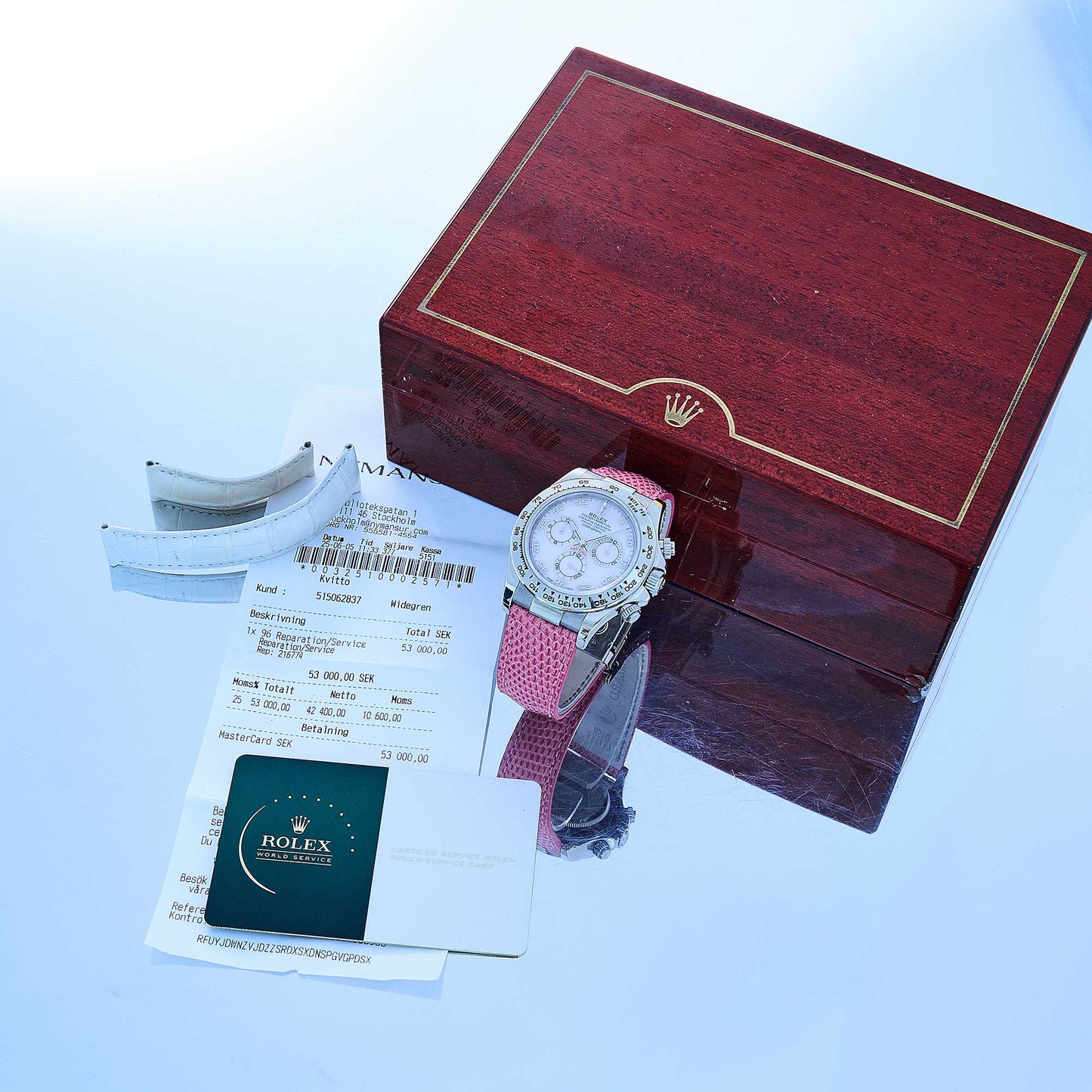 Rolex Daytona Ref. 116519 - "Very good" condition - Pink MOP Dial - Rolex service 2025