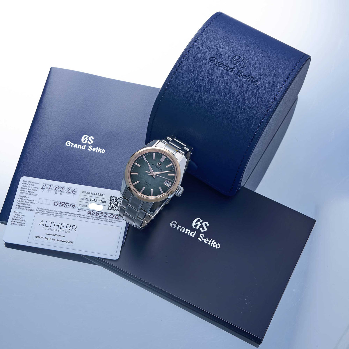 Grand Seiko Heritage Collection Ref. SLGA034J - "Very good" condition - German first owner - Fullset