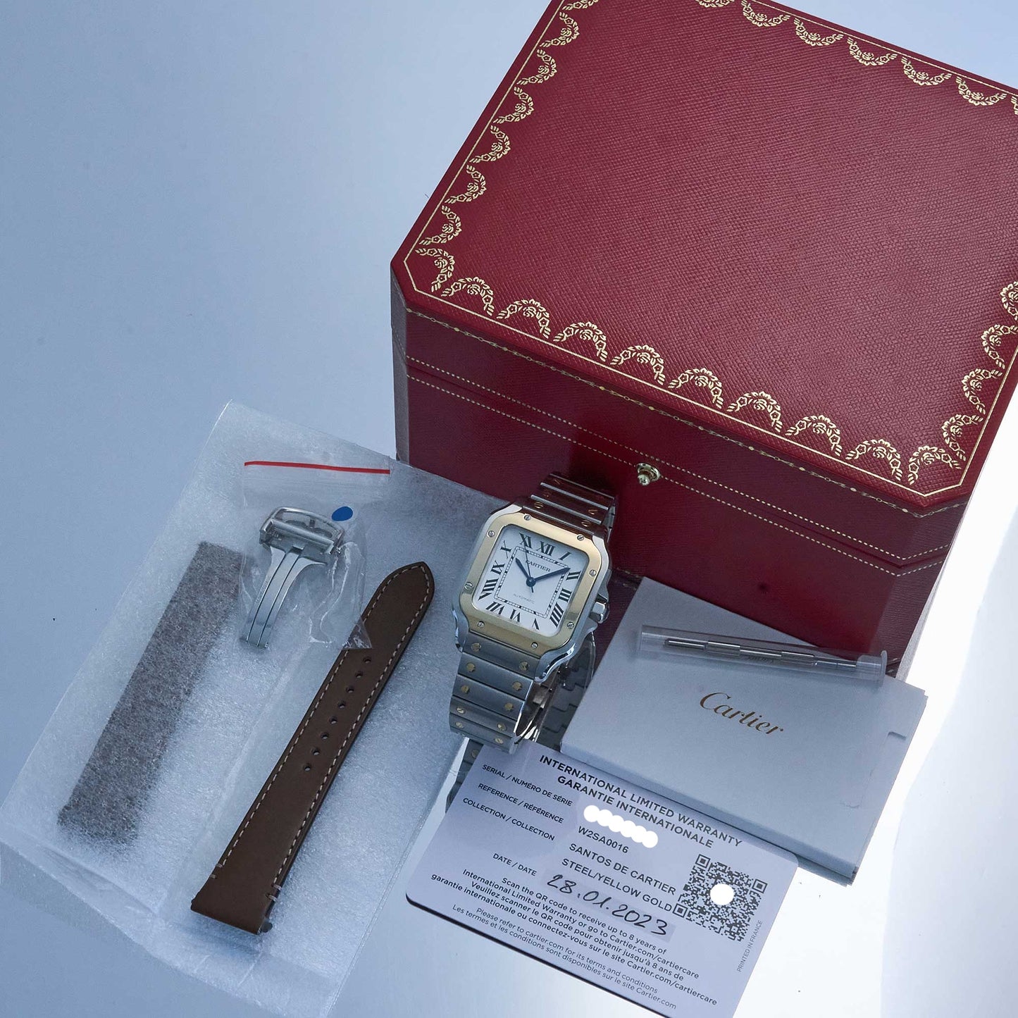 Cartier Santos Ref. W2SA0016 - "Very good" condition - German fullset