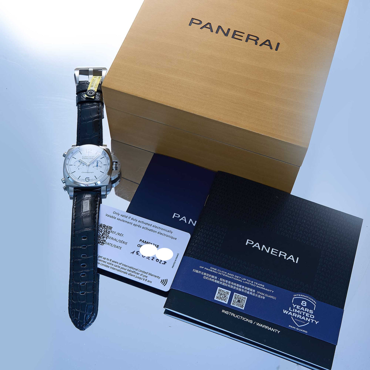 Panerai Luminor Chrono Ref. PAM 01218 - "Very good" condition - Fullset