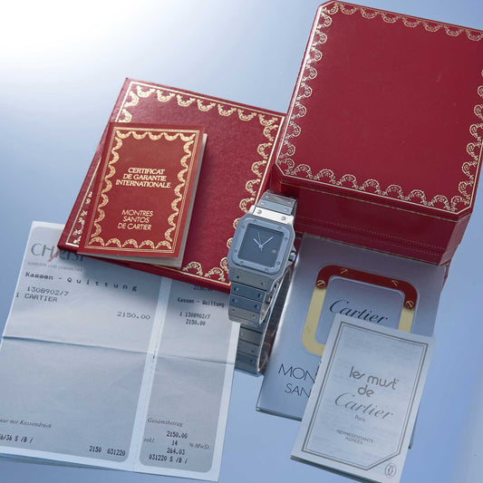 Cartier Santos Ref. 2960 - "Very good" condition - Fullset - Ghost service dial