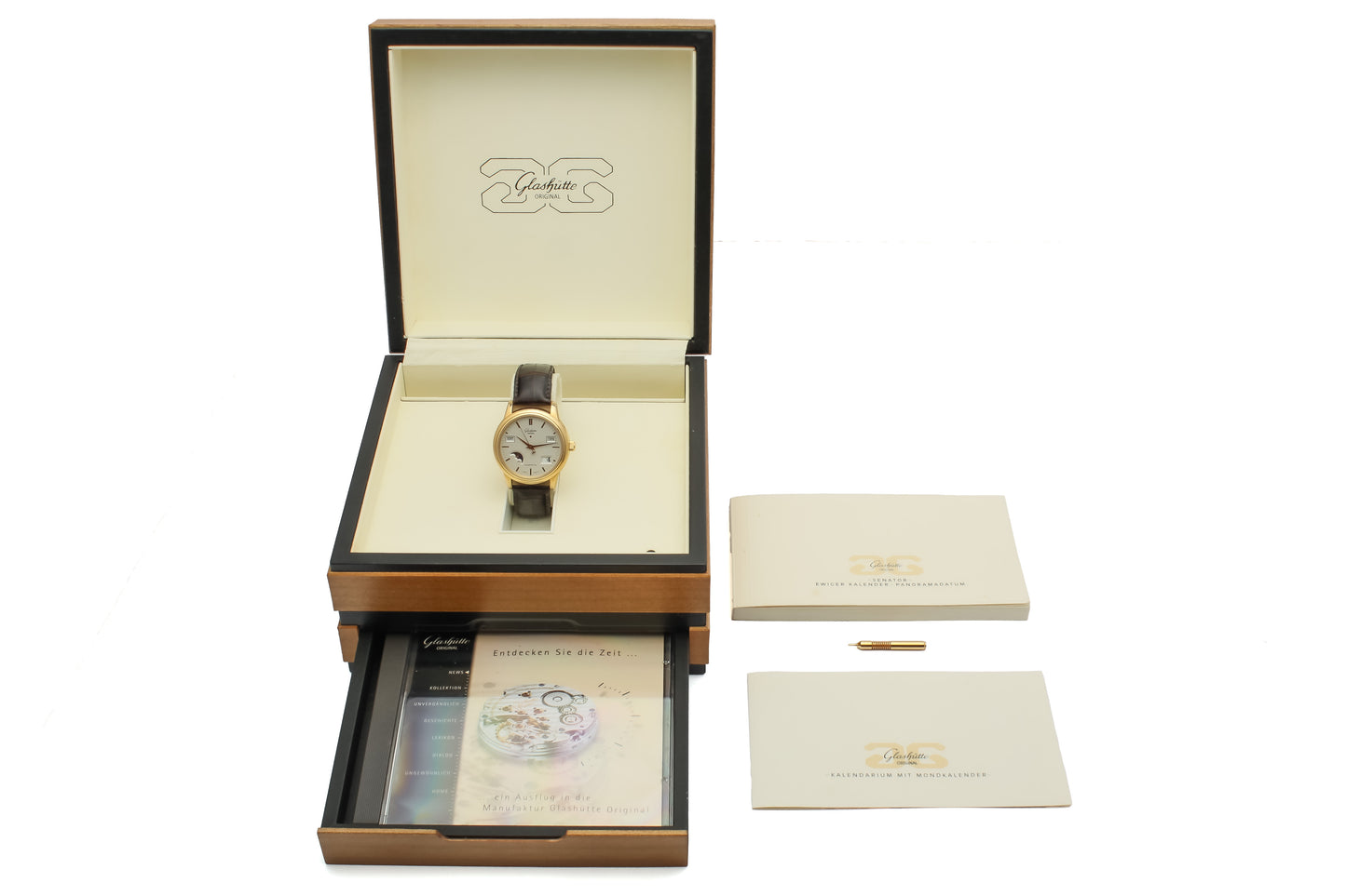 Glashütte Original Senator Ewiger Kalender 11.950 € "Very good" condition - First owner - German Fullset