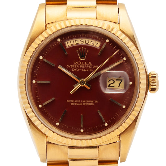 Rolex Day-Date 36 Ref. 1803 - "Very good" condition - Amazing Dial - Oxblood Stella