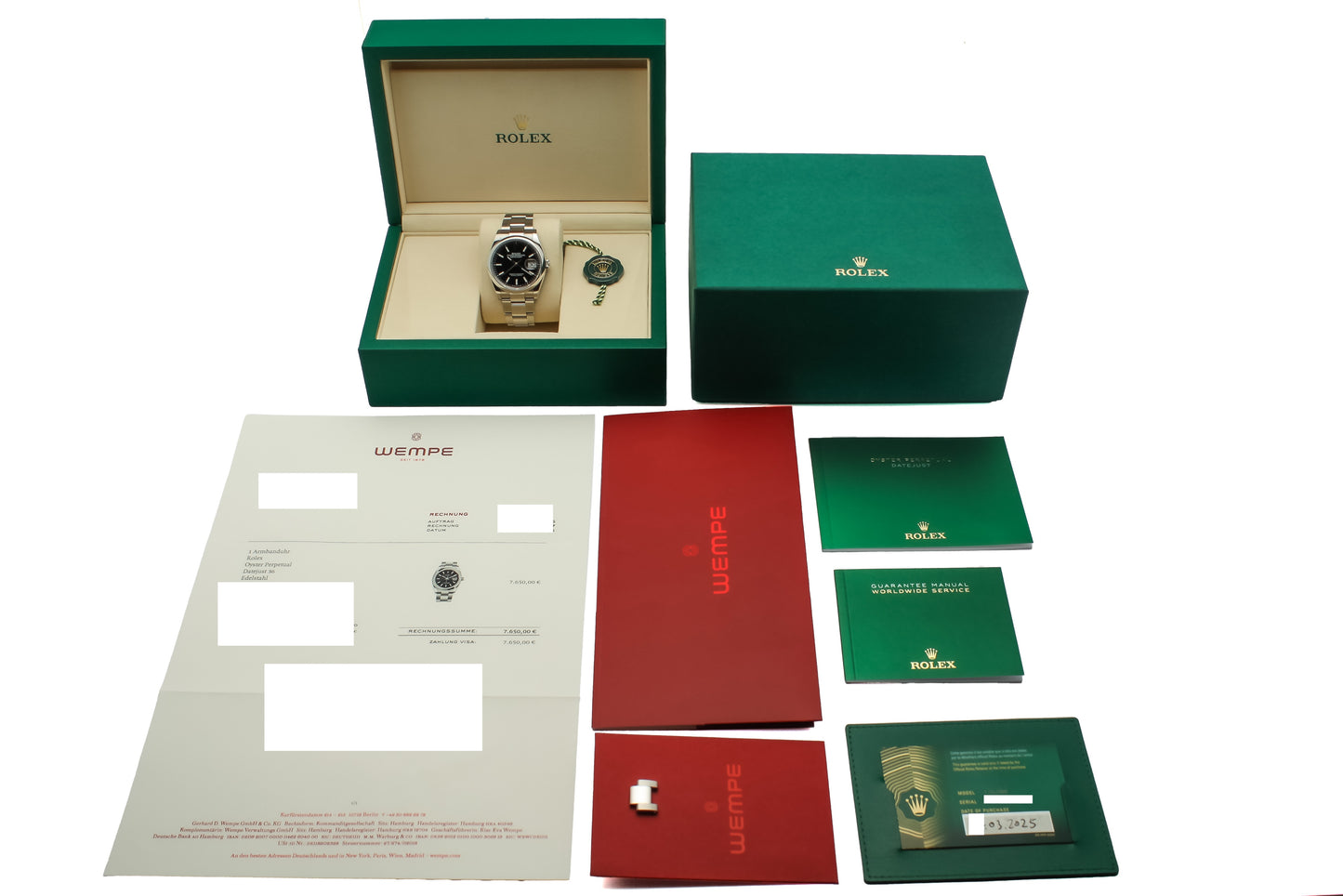 Rolex Datejust 36 Ref. 126200 - "Like new" condition - First german owner - 03/2025 - Fullset