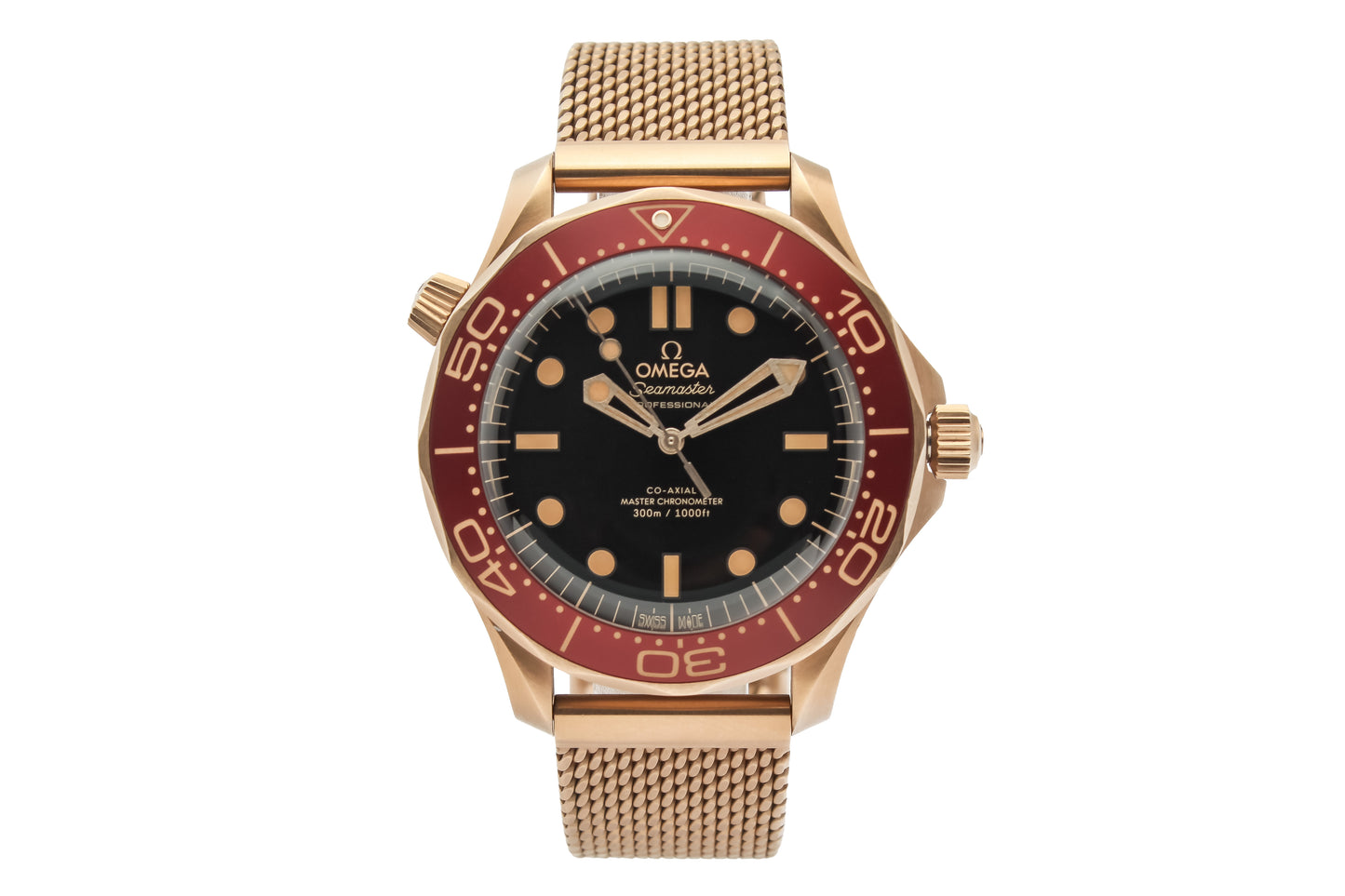 Omega Seamaster Diver 300 M Master Chronometer Gold Ref. 210.90.42.20.01.003 - "Very good" condition - First German owner - Fullset