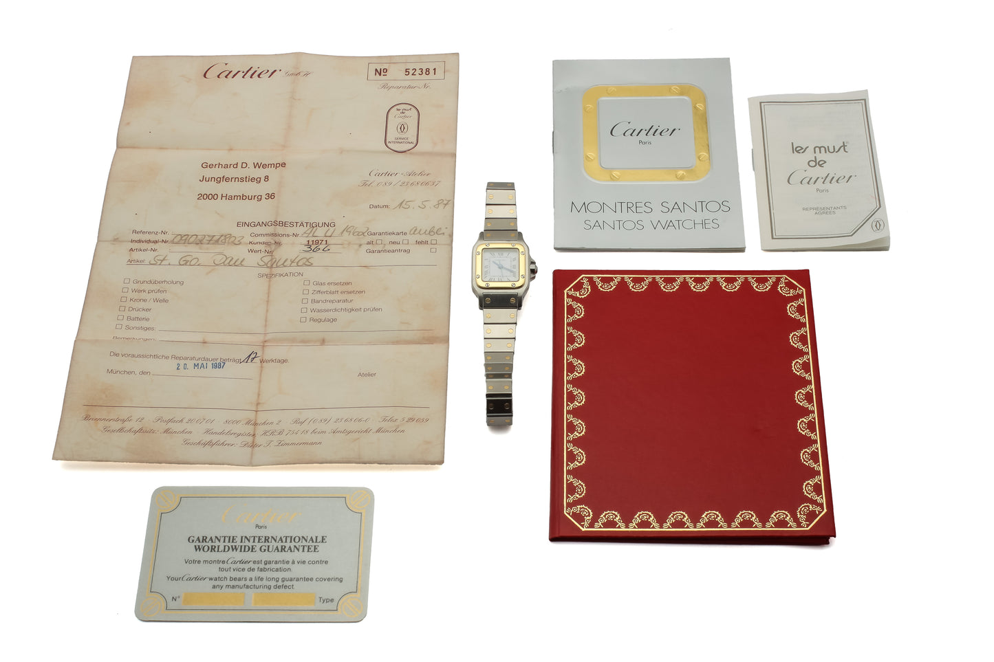 Cartier Santos Lady Ref. 0902 - "Very good" condition - German first owner - Papers