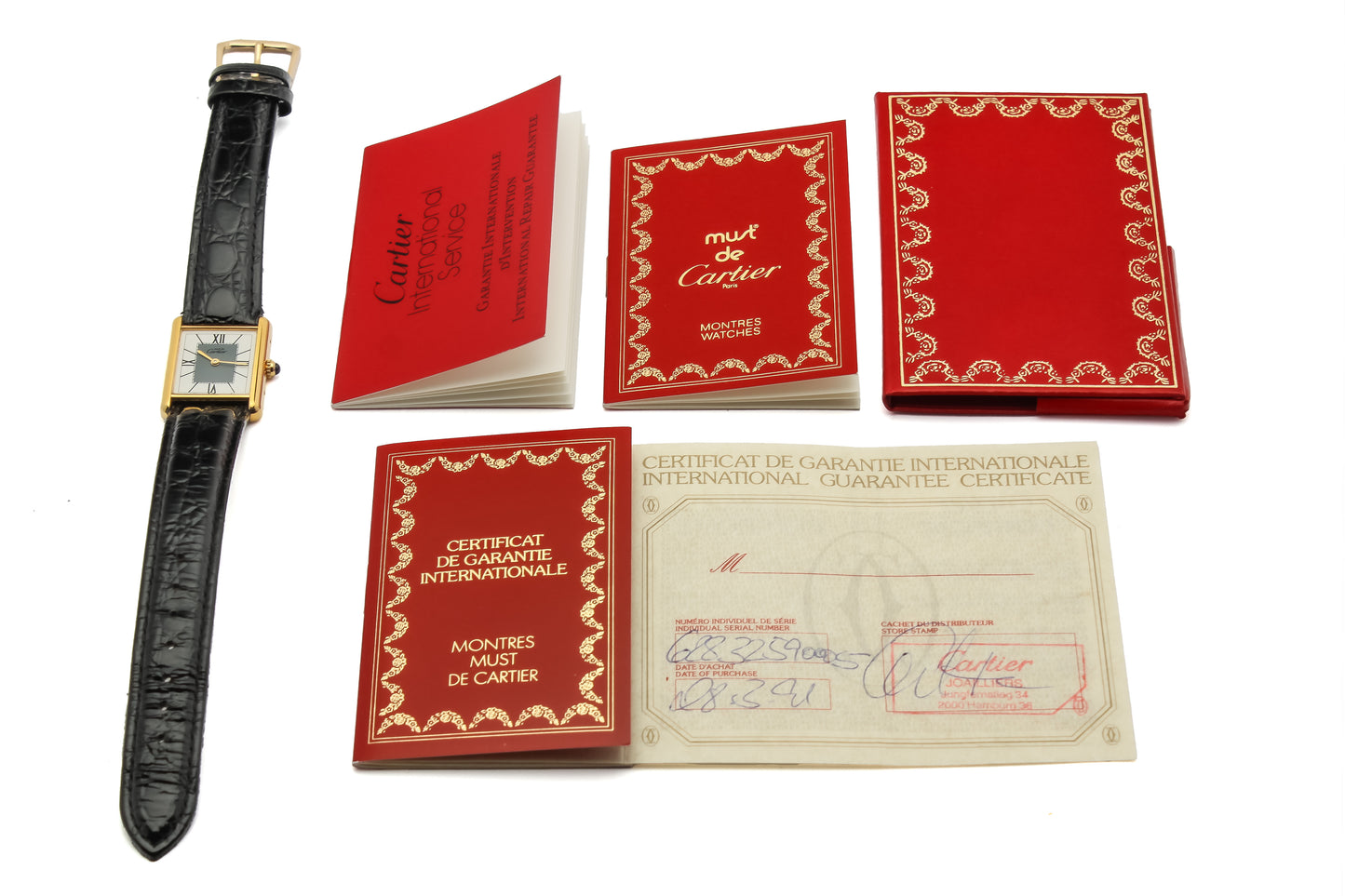 Cartier Tank Vermeil Ref. 590005 - "Very good" condition - German first owner - Papers