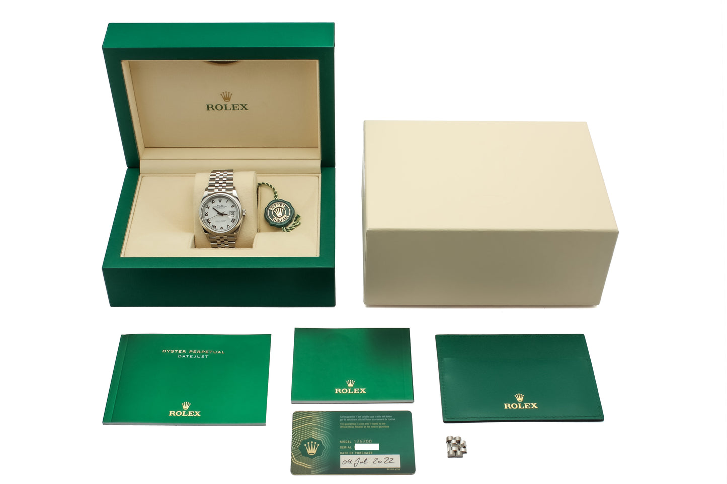 Rolex Datejust 36 Ref. 126200 - "NEW / UNWORN" - Fullset - German first owner
