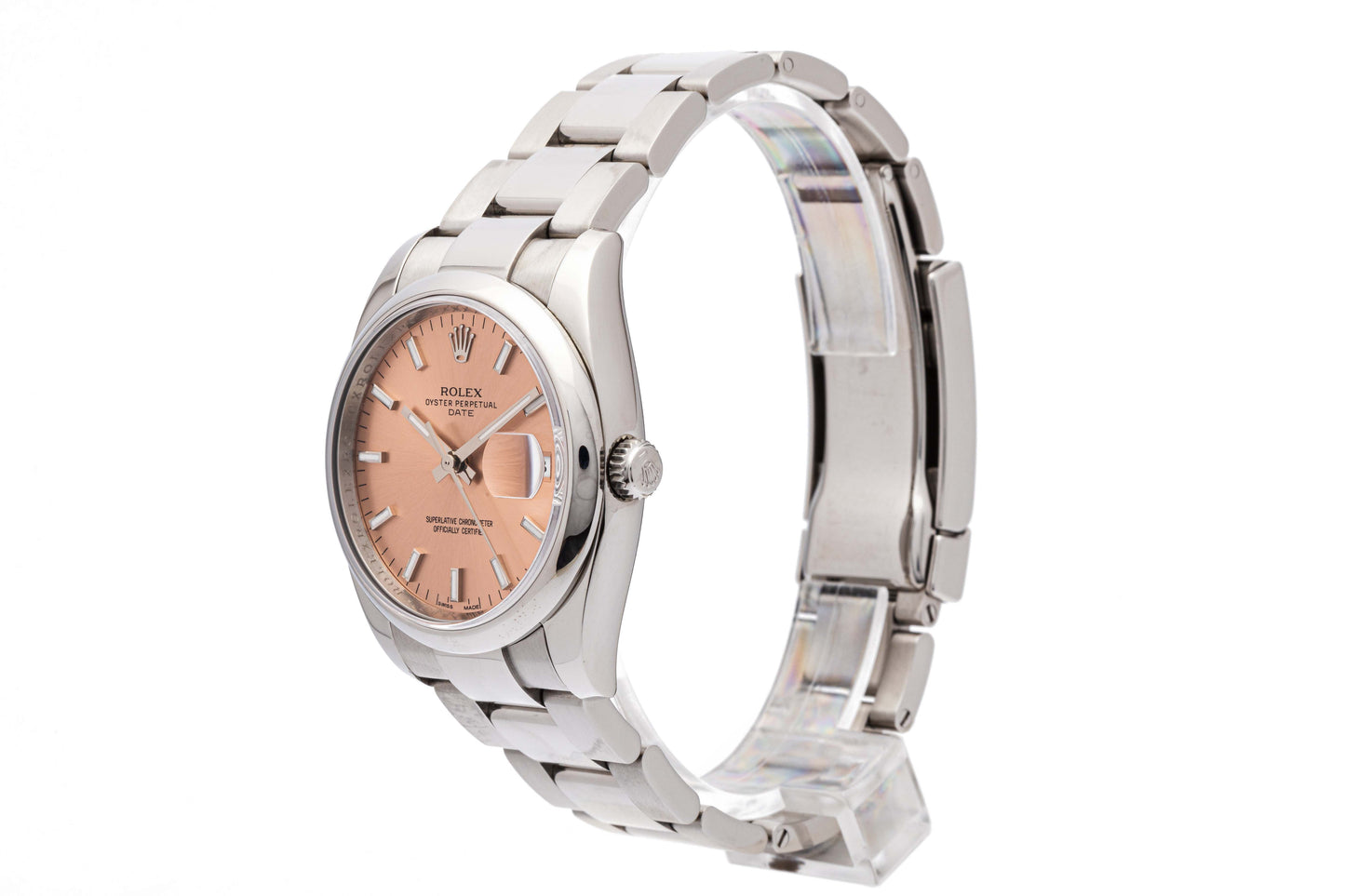 Rolex Oyster Perpetual Date 115200 rose dial