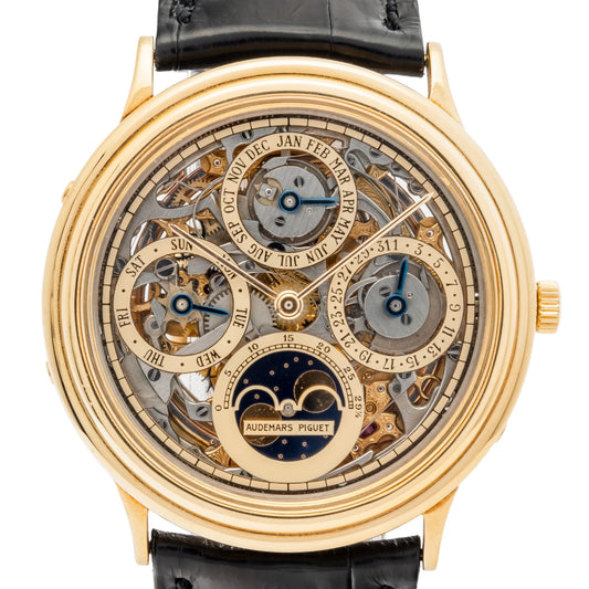 Audemars Piguet Quantieme Perpetual Calendar Skeleton 25558BA - only 154pcs - very rare - extract of the archives