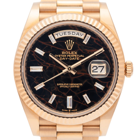 Rolex Day-Date 228235 Eisenkiesel Dial