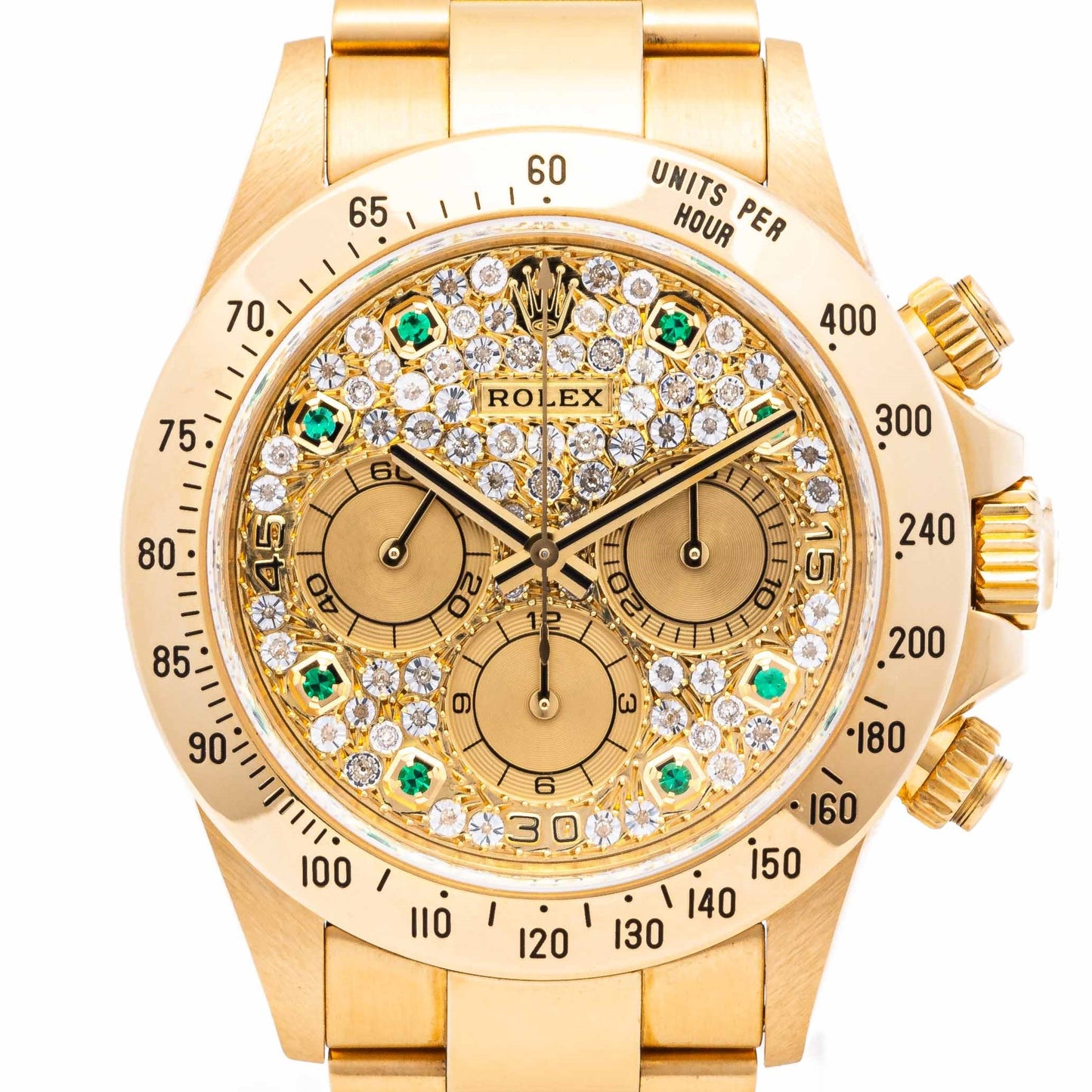 Rolex Daytona - Pave and Emerald dial