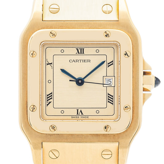Cartier Santos d'Or Massif rare champagne dial