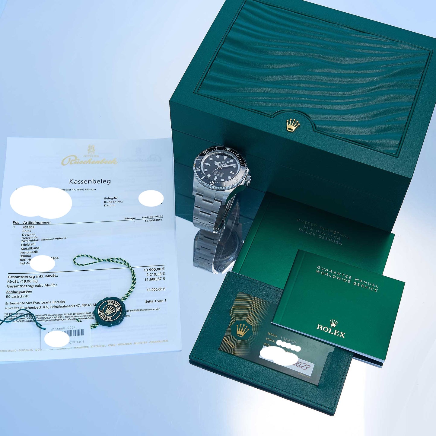 Rolex Sea-Dweller Deepsea Ref. 136660 - "NEW / UNWORN" - First german owner - Fullset