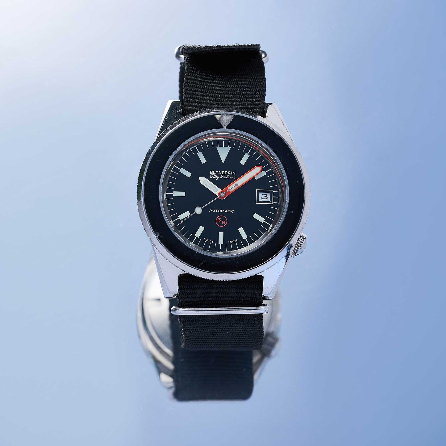 Blancpain Fifty Fathoms 3H BUND Ref. 6645-12-171-4162 - "Very good" condition - Blancpain service - Military watch