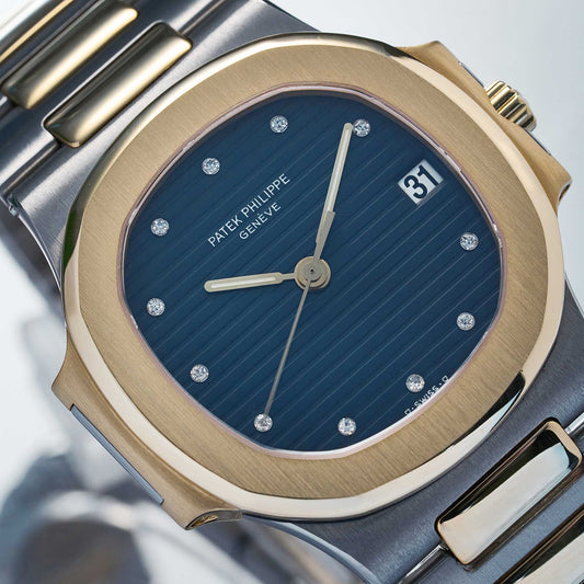 Patek Philippe Nautilus Ref. 3800 - "Very good" condition - Fullset - Rare diamond dial
