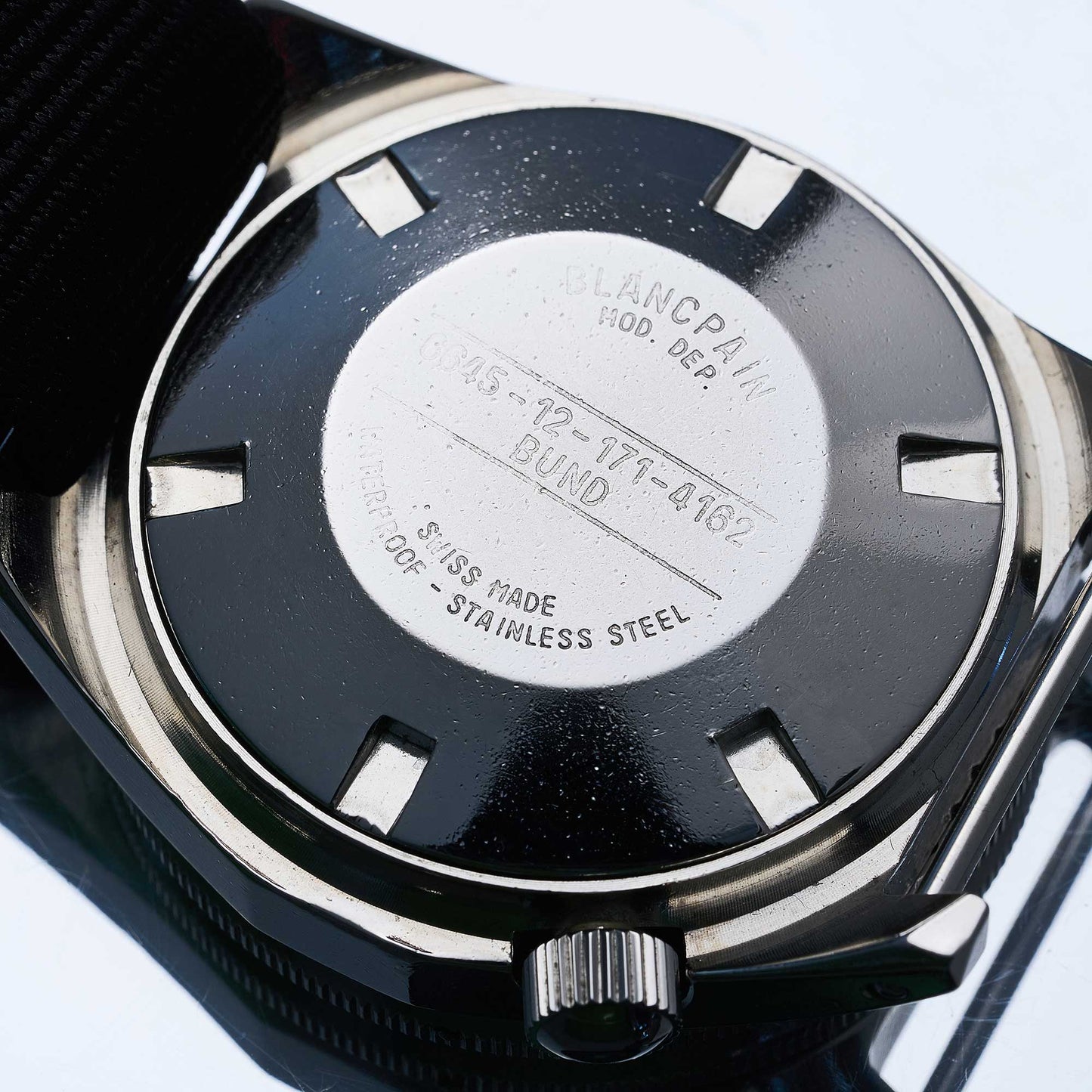 Blancpain Fifty Fathoms 3H BUND Ref. 6645-12-171-4162 - "Very good" condition - Blancpain service - Military watch