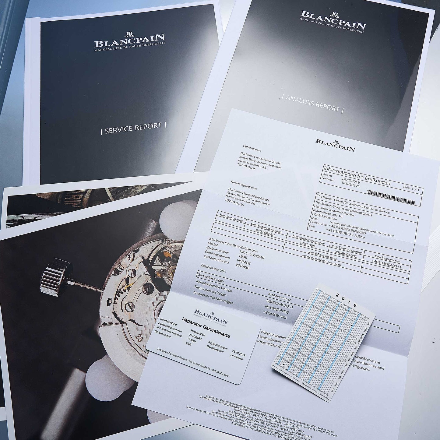 Blancpain Fifty Fathoms 3H BUND Ref. 6645-12-171-4162 - "Very good" condition - Blancpain service - Military watch