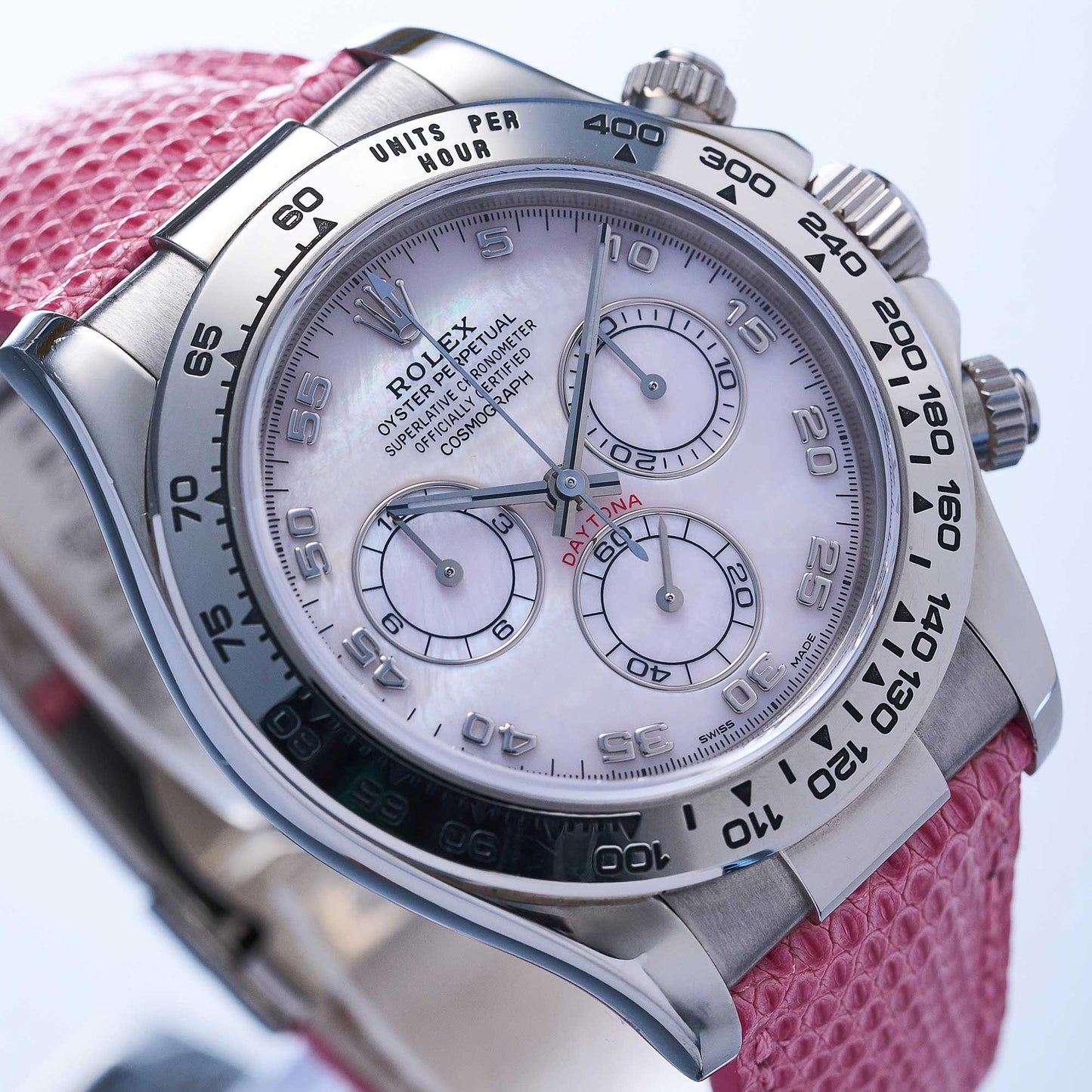 Rolex Daytona Ref. 116519 - "Very good" condition - Pink MOP Dial - Rolex service 2025