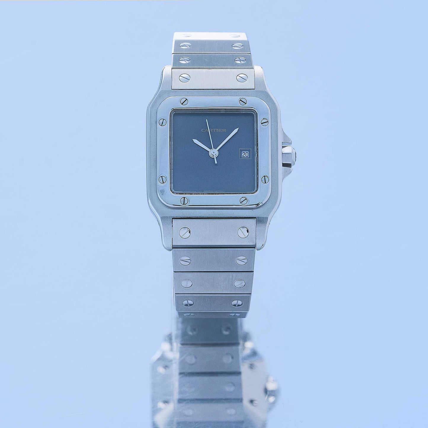 Cartier Santos Ref. 2960 - "Very good" condition - "Ghost" service dial