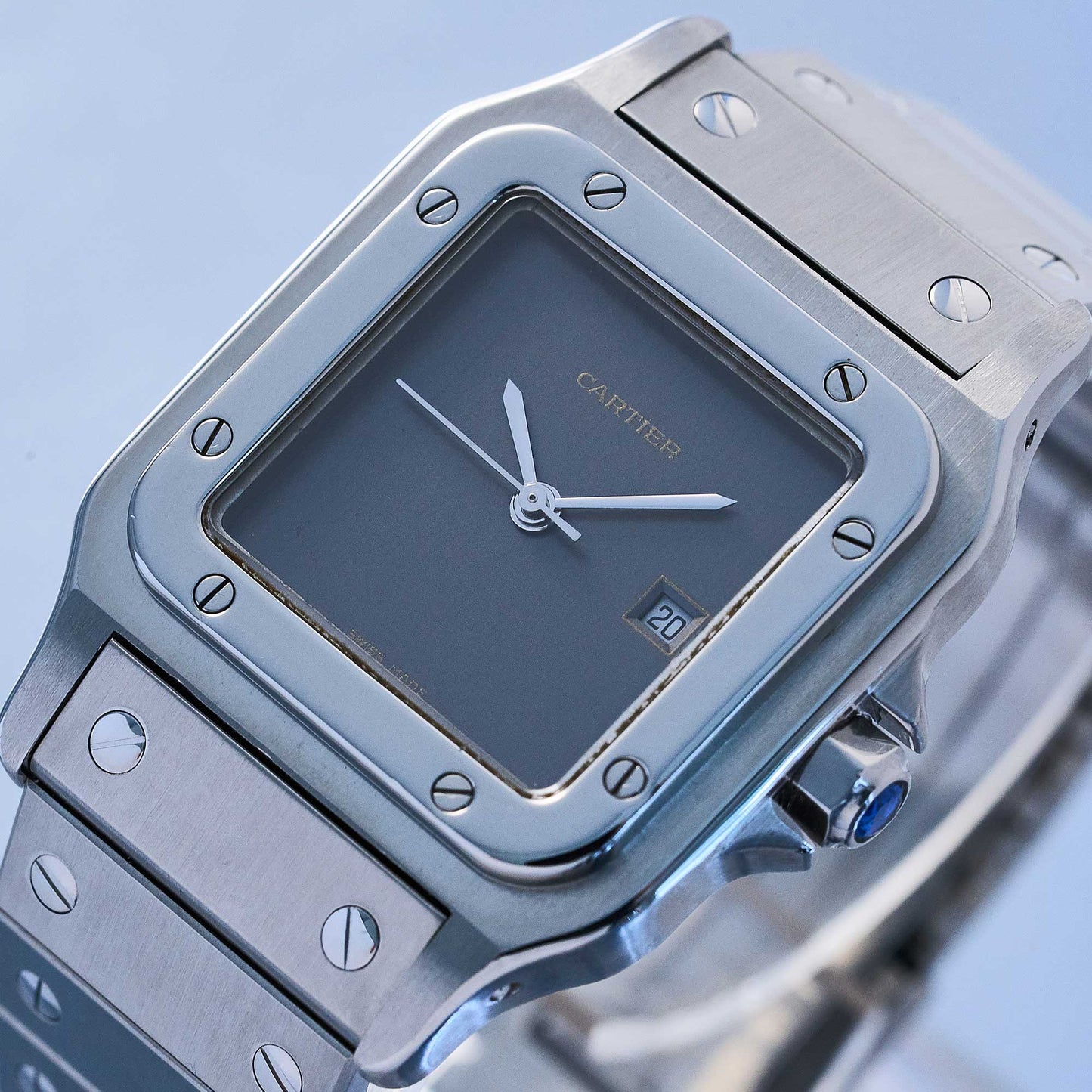 Cartier Santos Ref. 2960 - "Very good" condition - "Ghost" service dial