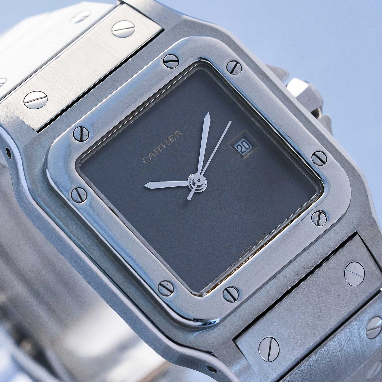 Cartier Santos Ref. 2960 - "Very good" condition - "Ghost" service dial