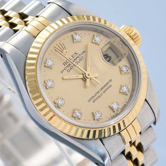 Rolex Lady-Datejust Ref. 69173 - "Very good" condition - Diamond dial