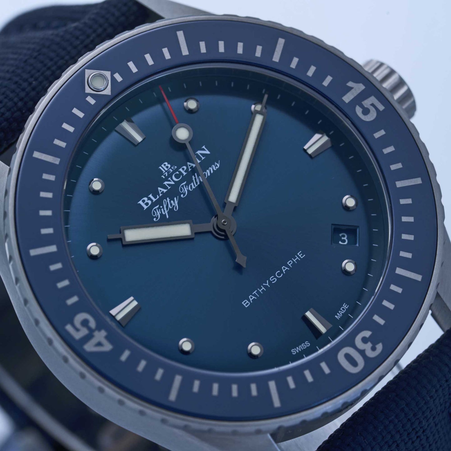 Blancpain Fifty Fathoms Bathyscaphe Ref. 5100-1140-052A - "Very good" condition - First german owner - Fullset