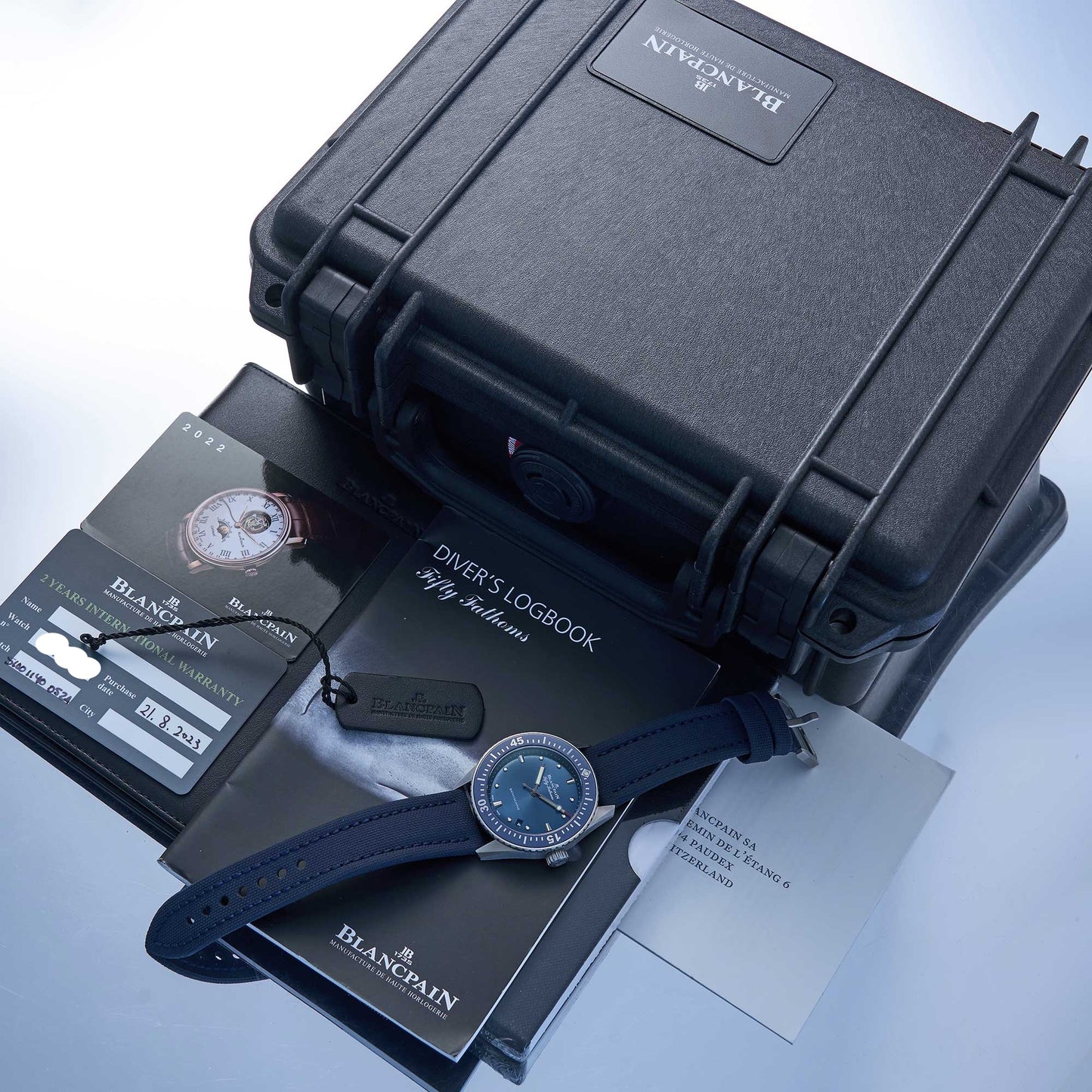 Blancpain Fifty Fathoms Bathyscaphe Ref. 5100-1140-052A - "Very good" condition - First german owner - Fullset
