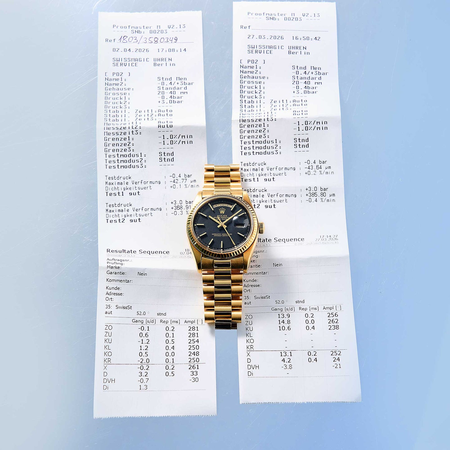 Rolex Day-Date 36 Ref. 1803 - "Very good" condition - Beautiful black dial