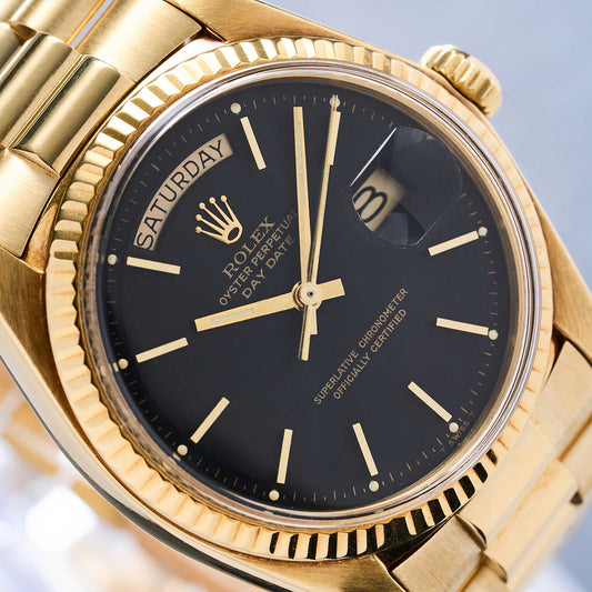 Rolex Day-Date 36 Ref. 1803 - "Very good" condition - Beautiful black dial