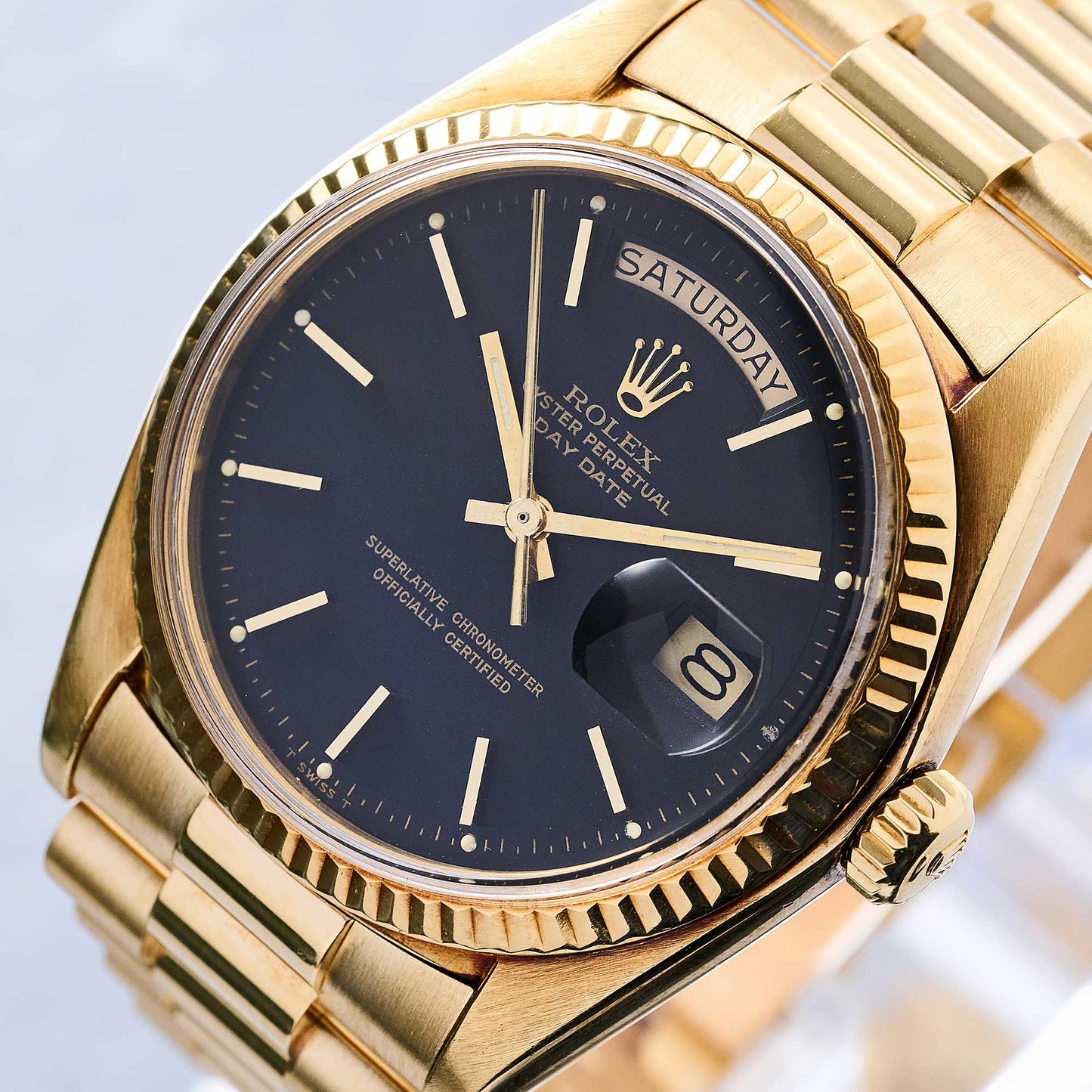 Rolex Day-Date 36 Ref. 1803 - "Very good" condition - Beautiful black dial