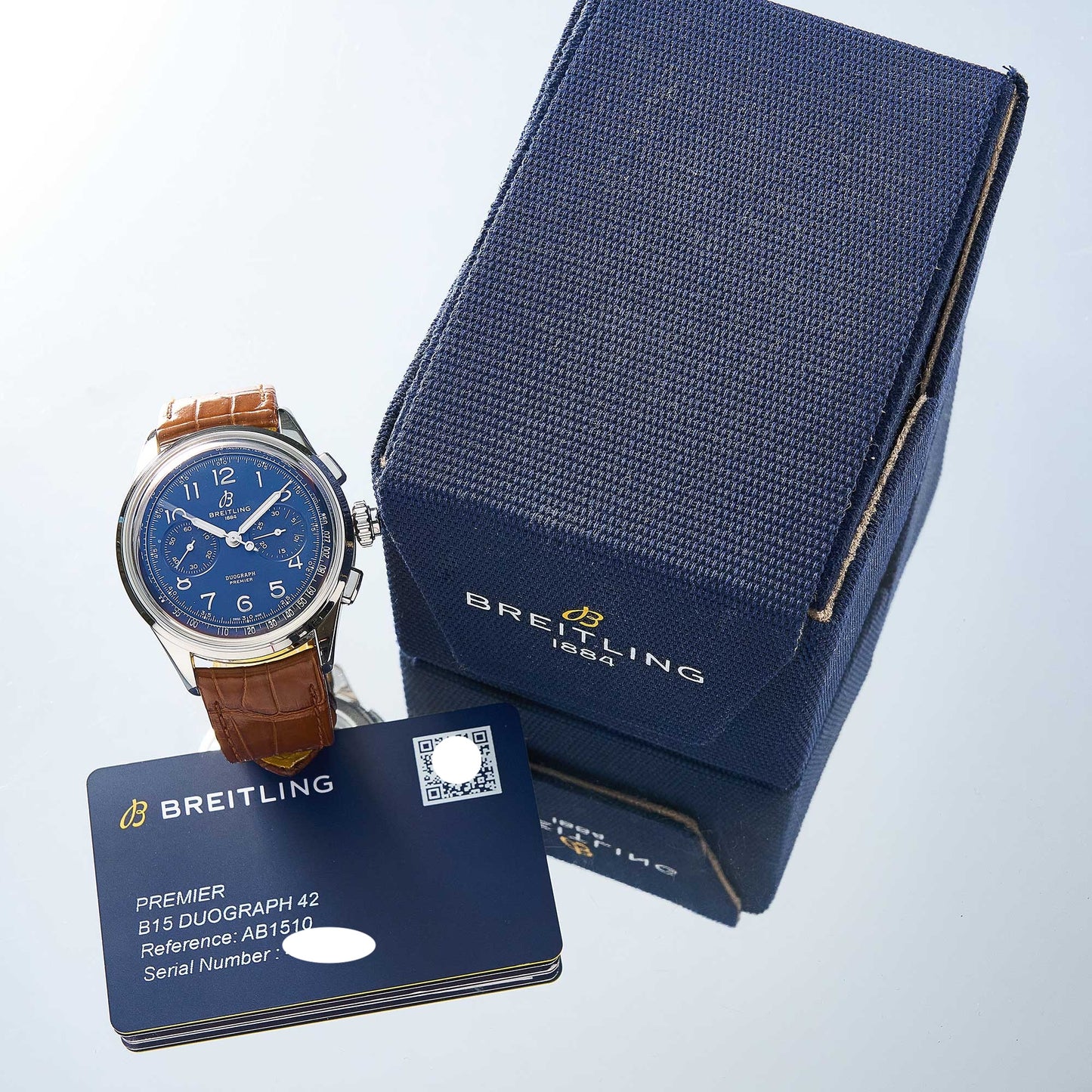 Breitling Duograph Premier B15 Duograph 42 "Very good" condition - Fullset