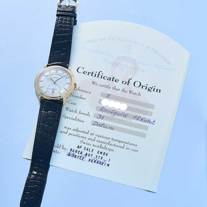 Urban Jürgensen Reference No. 8 - "Very good" condition - Papers