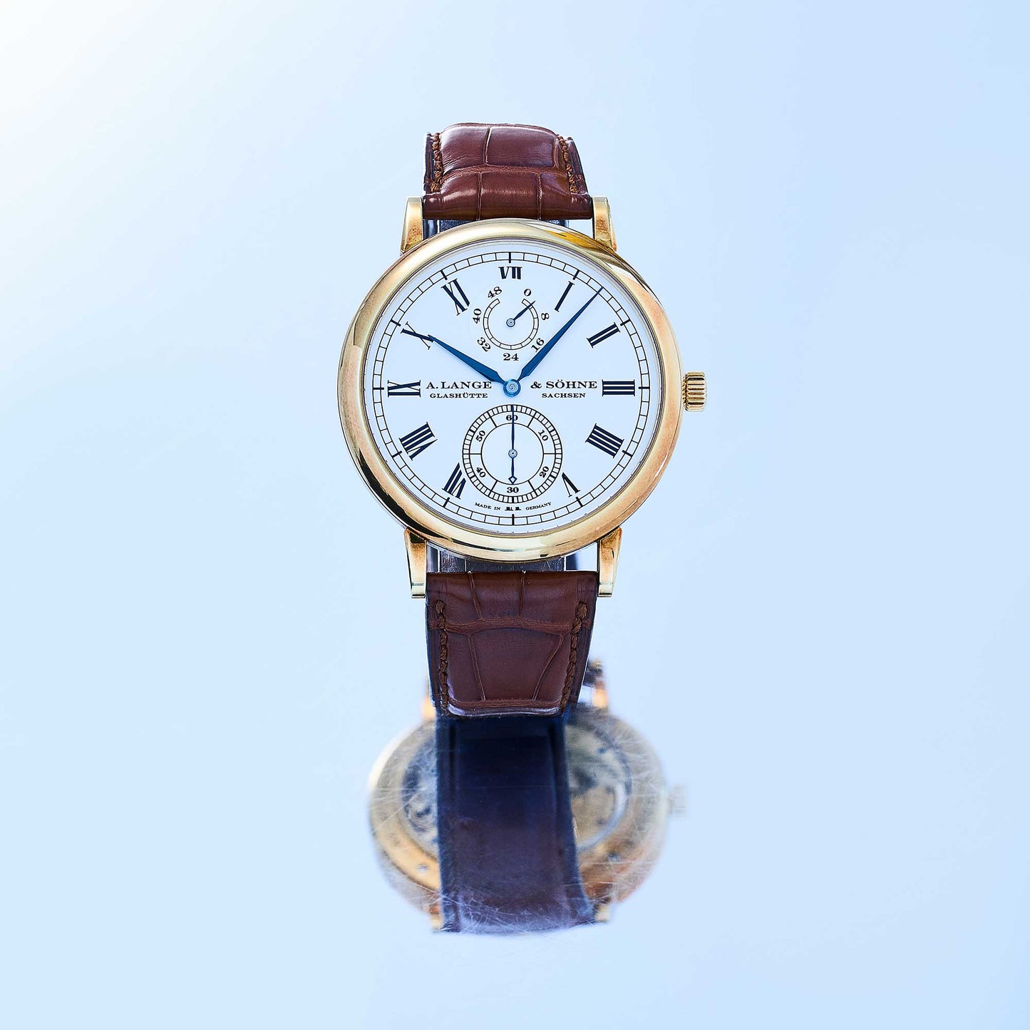 A. Lange & Söhne Langematik Gangreserve Wempe Limited Ref. 304.048 - "Very good" condition - Crazy Patina - German fullset