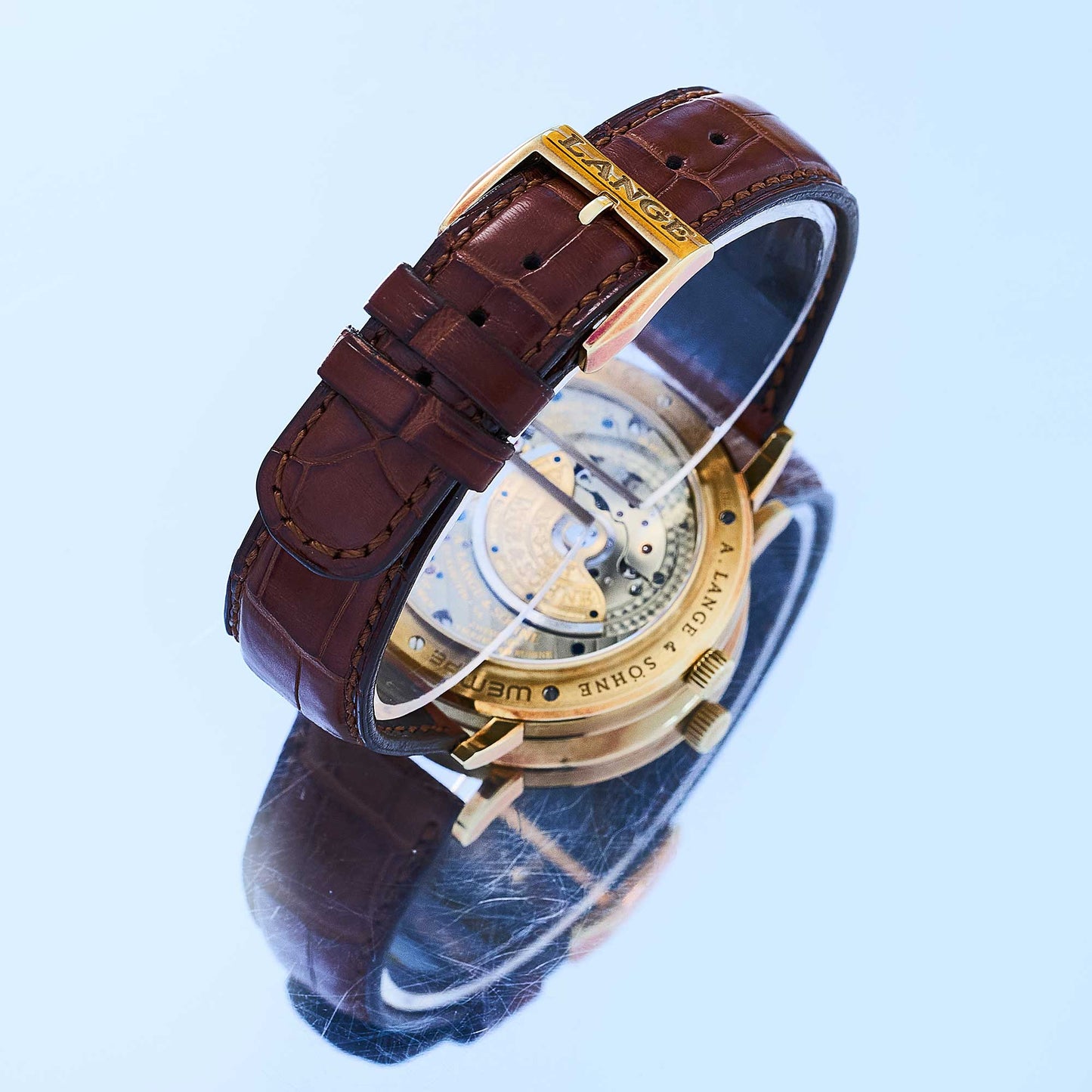 A. Lange & Söhne Langematik Gangreserve Wempe Limited Ref. 304.048 - "Very good" condition - Crazy Patina - German fullset