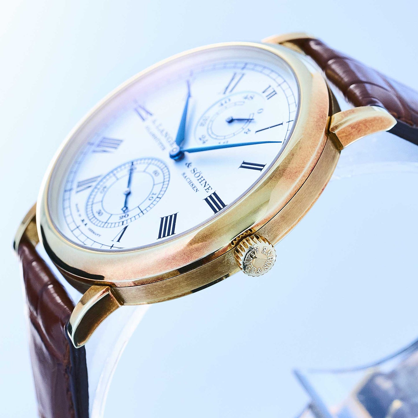 A. Lange & Söhne Langematik Gangreserve Wempe Limited Ref. 304.048 - "Very good" condition - Crazy Patina - German fullset