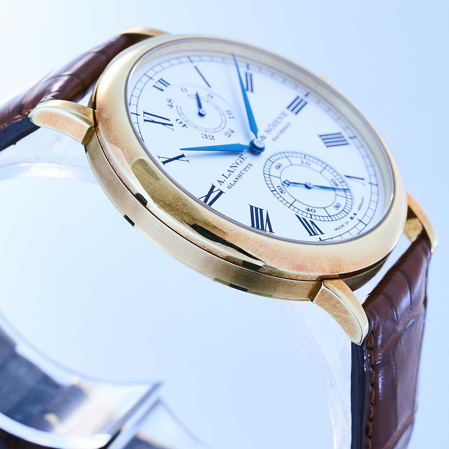 A. Lange & Söhne Langematik Gangreserve Wempe Limited Ref. 304.048 - "Very good" condition - Crazy Patina - German fullset