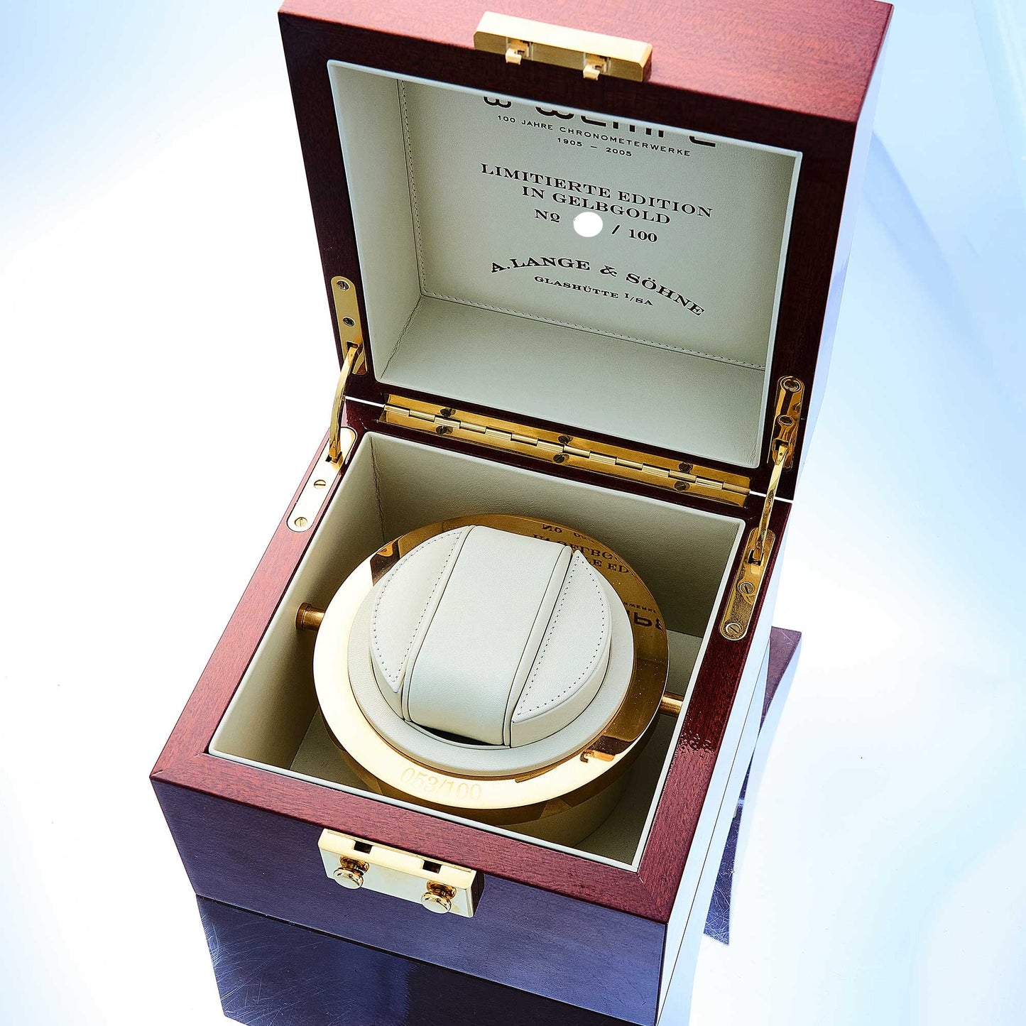A. Lange & Söhne Langematik Gangreserve Wempe Limited Ref. 304.048 - "Very good" condition - Crazy Patina - German fullset