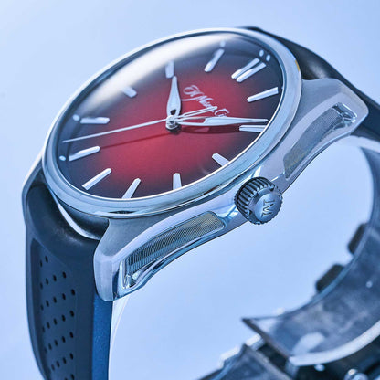H.Moser & Cie. Pioneer Centre Seconds Swiss Mad Red Ref. 3200-1207 - "Very good" condition - German Fullset