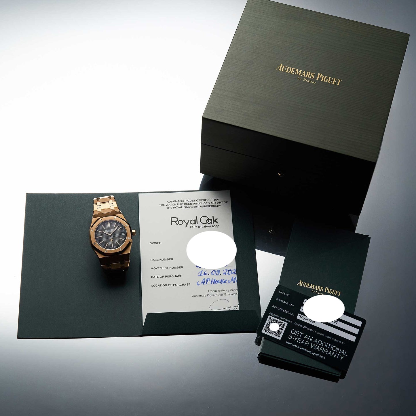 Audemars Piguet Royal Oak Jumbo Ref. 16202OR.OO.1240OR.01 - "NEW / UNWORN" - Fullset - German first owner