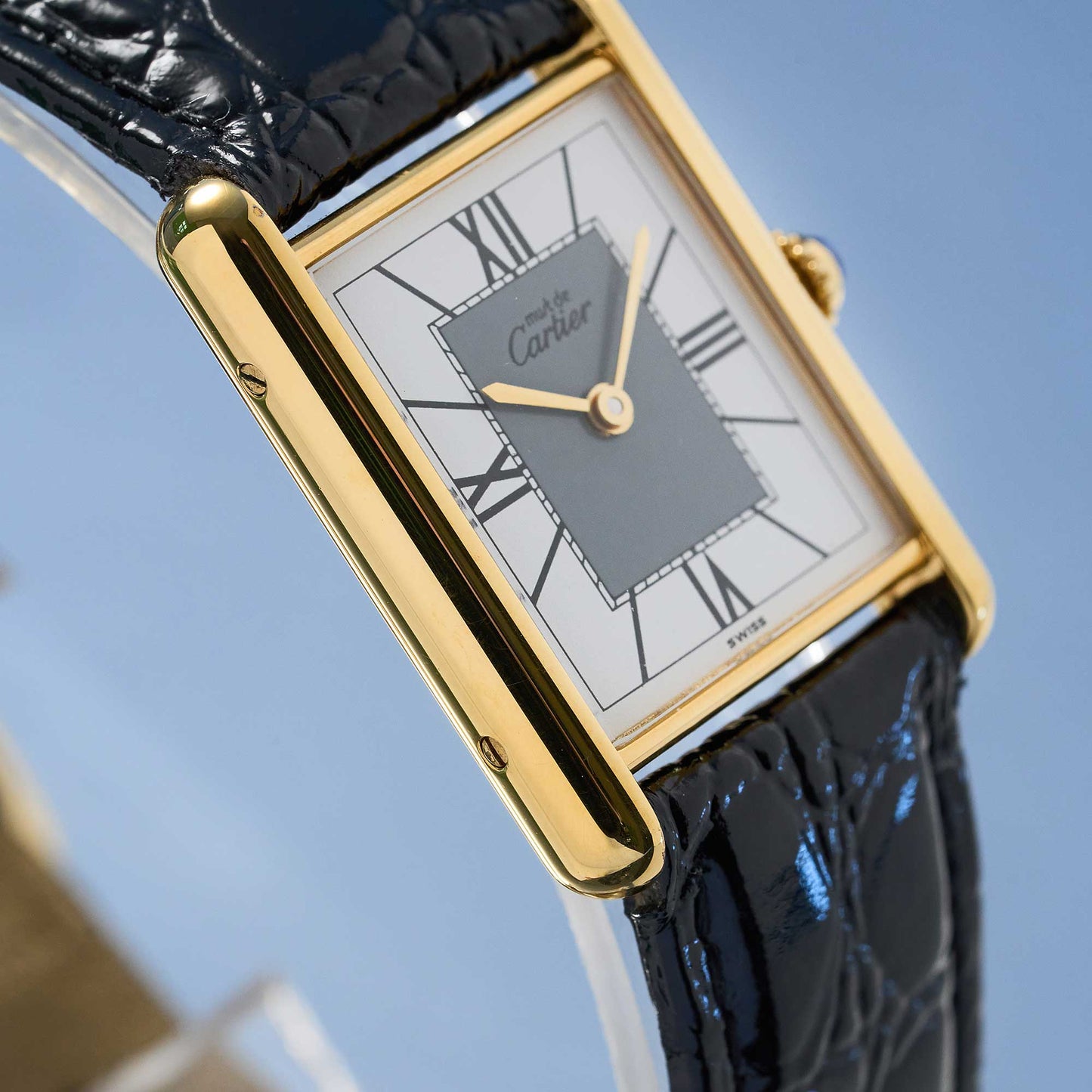 Cartier Tank Vermeil Ref. 590005 - "Very good" condition - German first owner - Papers