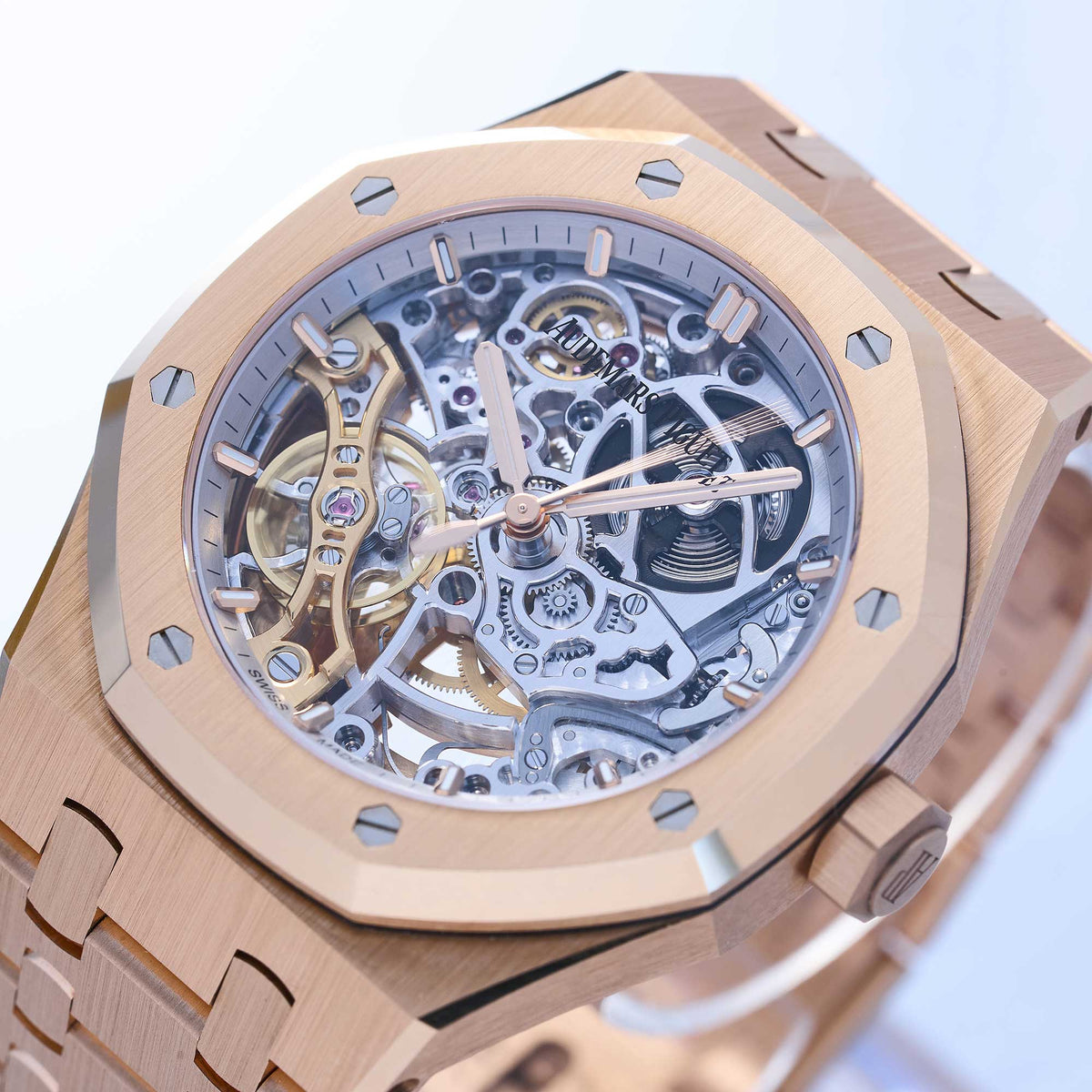 Audemars Piguet Royal Oak Double Balance Wheel Openworked Ref. 15467OR.OO.1256OR.01 - "Very good" condition - Fullset