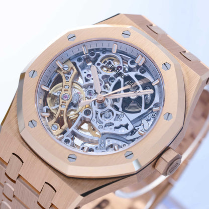Audemars Piguet Royal Oak Double Balance Wheel Openworked Ref. 15467OR.OO.1256OR.01 - "Very good" condition - Fullset