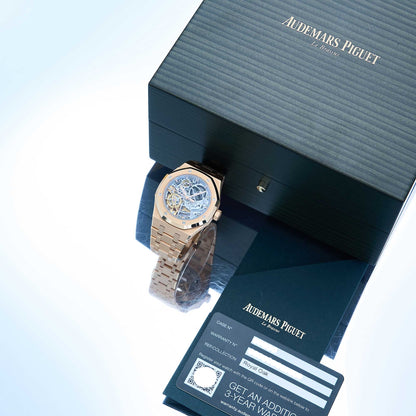 Audemars Piguet Royal Oak Double Balance Wheel Openworked Ref. 15467OR.OO.1256OR.01 - "Very good" condition - Fullset