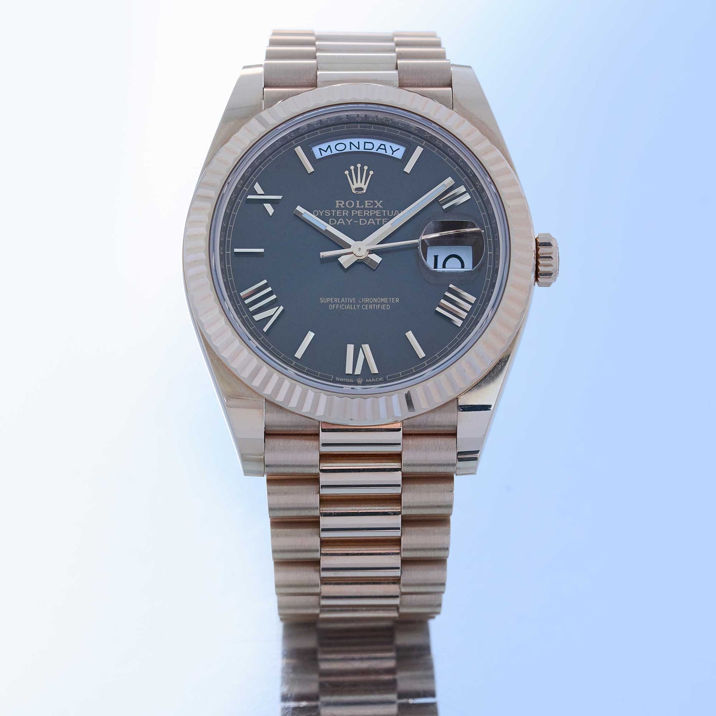 Rolex Day-Date Ref. 228235 - "Very good" condition - "Unpolished" - Fullset from 2022
