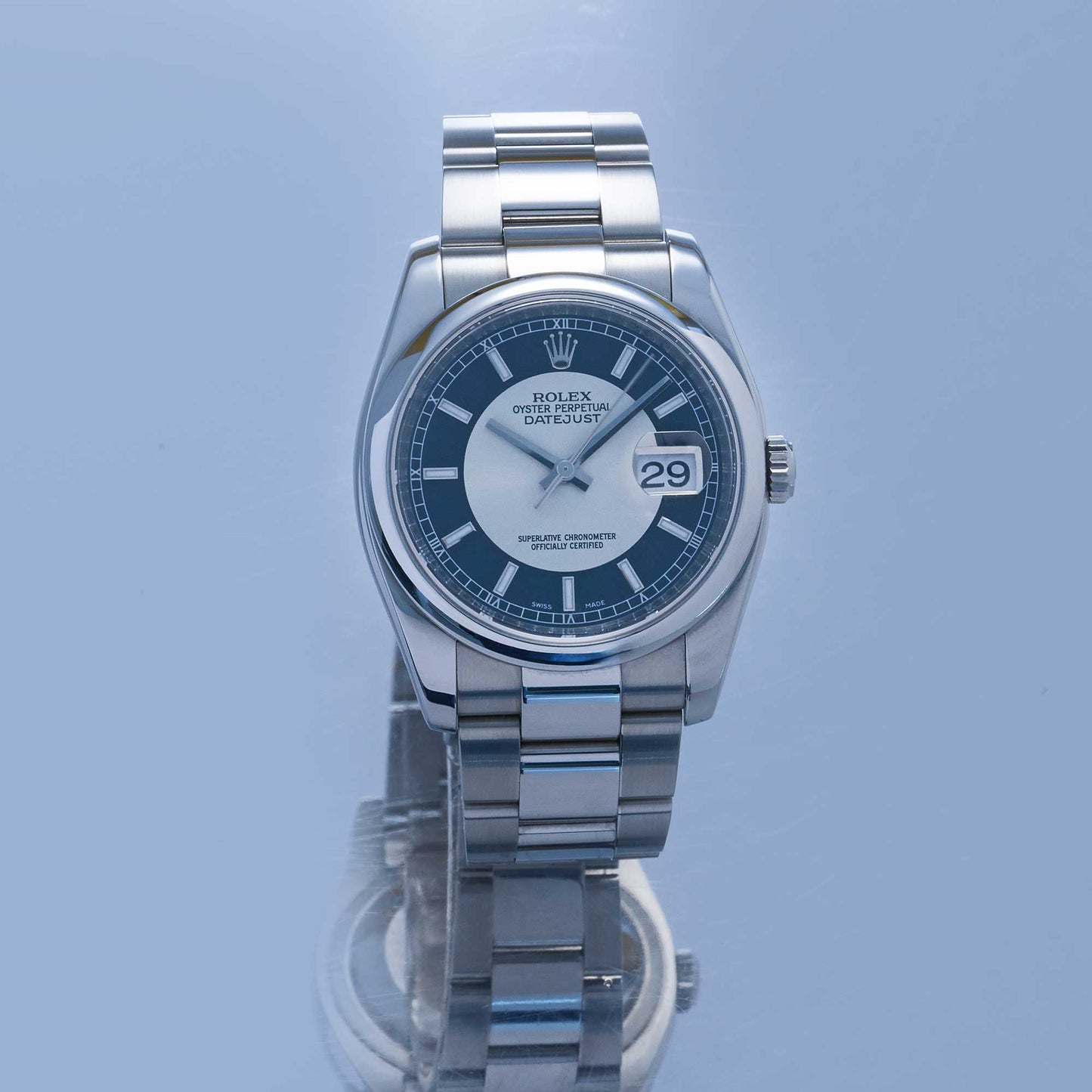 Rolex Datejust Ref. 116200 - "Very good" condition - Tuxedo dial - Rolex service 2023