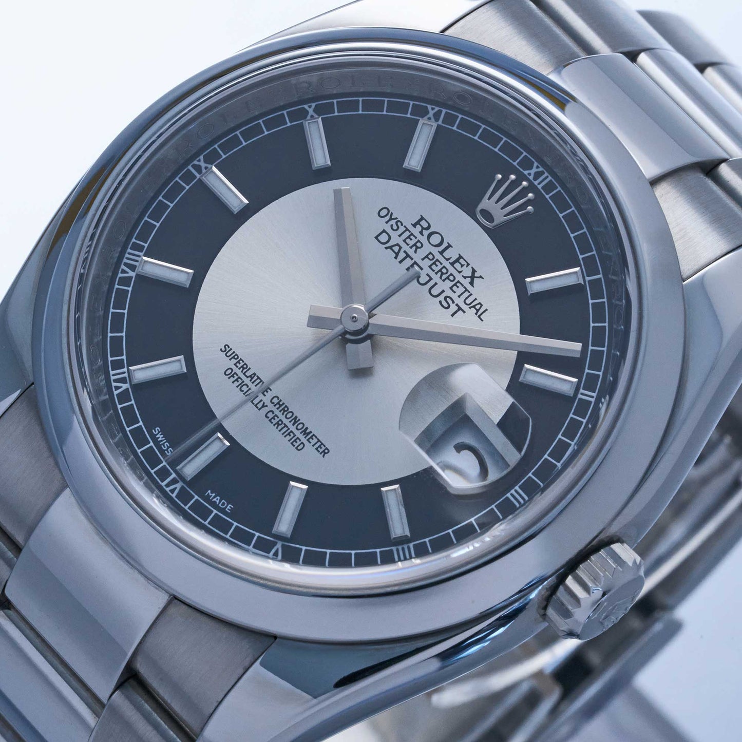 Rolex Datejust Ref. 116200 - "Very good" condition - Tuxedo dial - Rolex service 2023