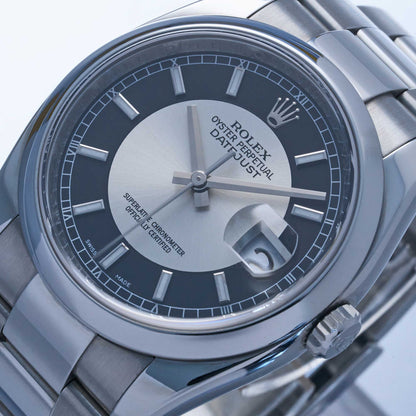 Rolex Datejust Ref. 116200 - "Very good" condition - Tuxedo dial - Rolex service 2023