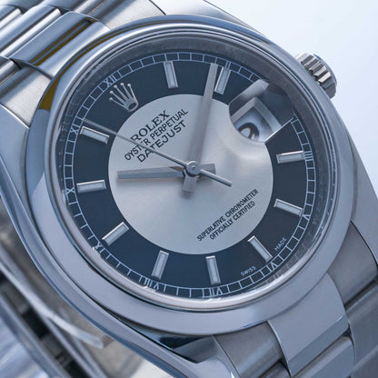 Rolex Datejust Ref. 116200 - "Very good" condition - Tuxedo dial - Rolex service 2023